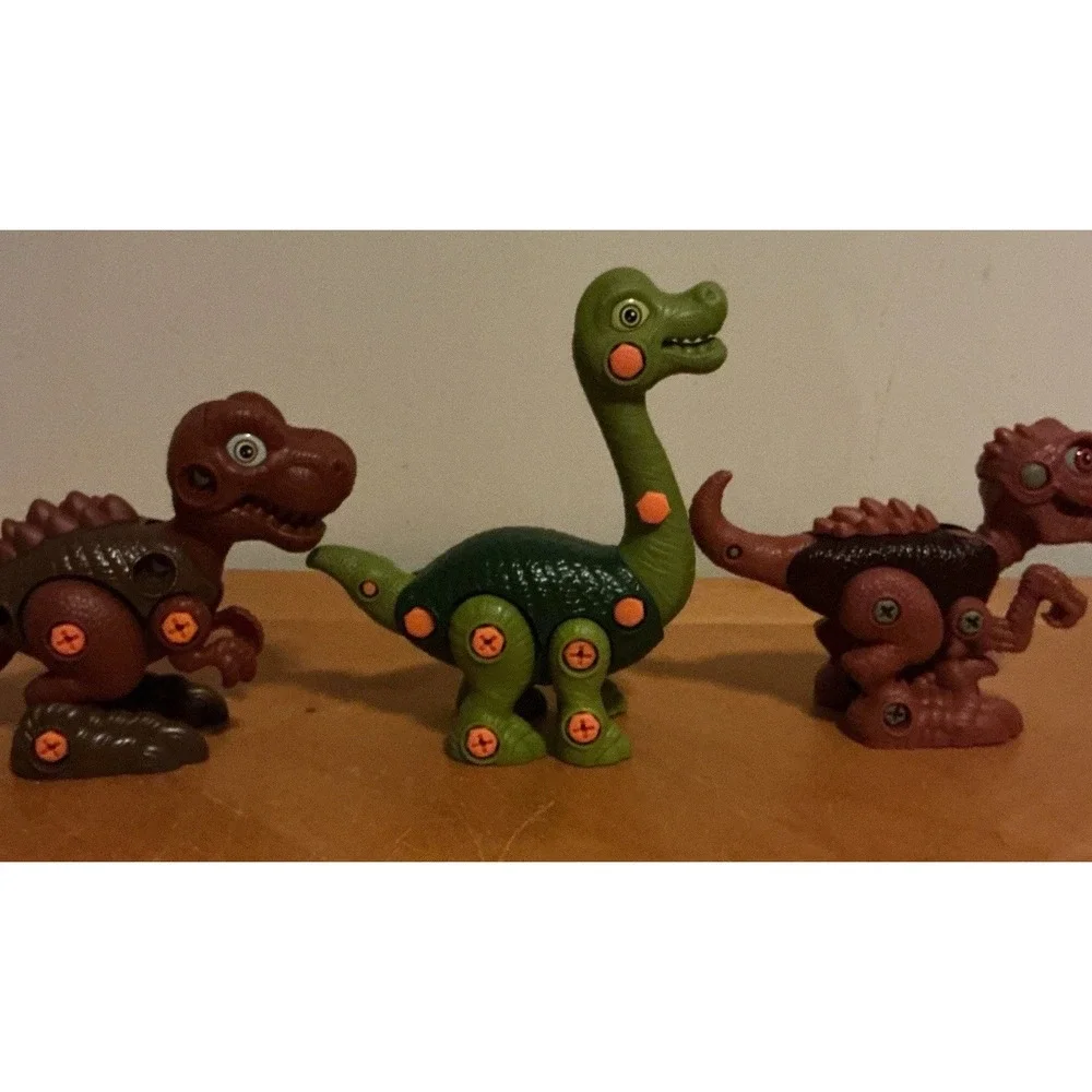 Take Part Stem‎ Building Dinosaurs With Power Drill And Screwdrivers, Lot Of 7